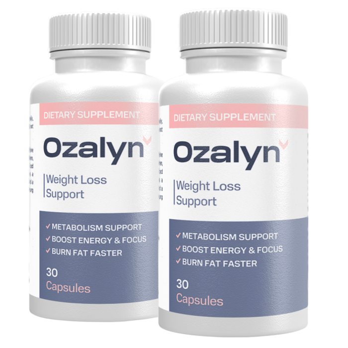 Ozalyn afslankcapsules potje met dieetsupplement voor metabolisme en energie